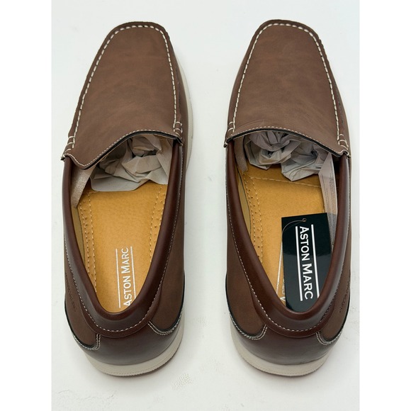 Aston Marc Men's Crosby Slip-On Shoe Loafer Brown Size 12M NWT/BOX - Picture 8 of 11